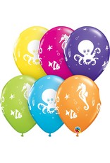 11" Fun Sea Creatures Balloon (Without Helium)
