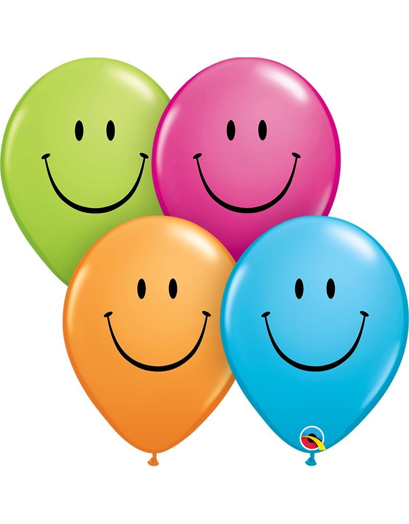 11" Smile Face Balloon (Without Helium)