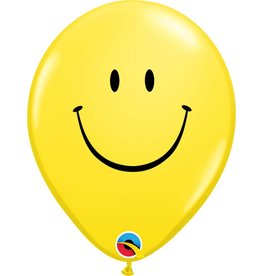 11" Yellow Smile Face Balloon (Without Helium)