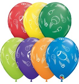 11" Sports Balls Balloon (Without Helium)