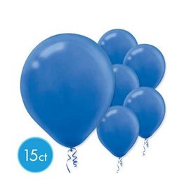 Bright Royal Blue 12" Latex Balloons (15)