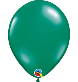 11" Emerald Green Latex Balloon (Without Helium)