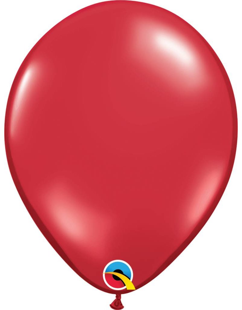 11" Ruby Red Latex Balloon (Without Helium)