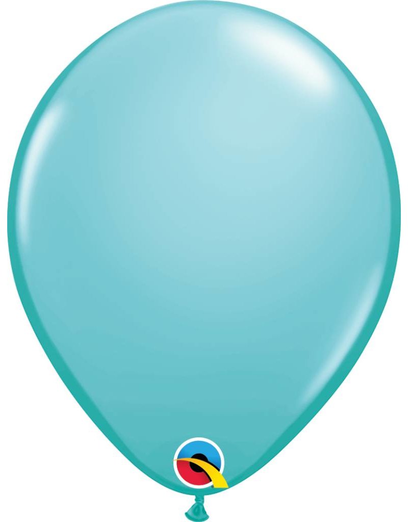 11" Caribbean Blue Latex Balloon (Without Helium)