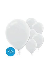 White 12" Latex Balloons (72)