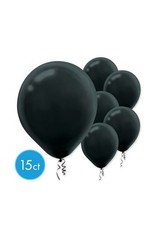 Black 11" Latex Balloons (15)