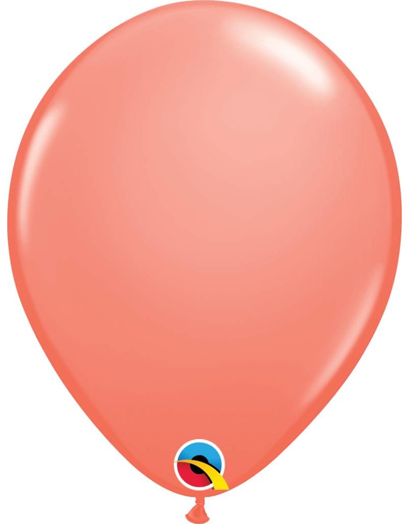 11" Coral Latex Balloon (Without Helium)