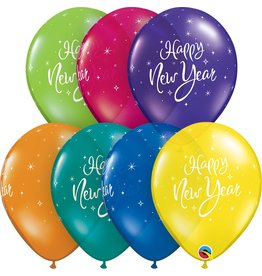 11" New Years Sparkle Latex Balloon