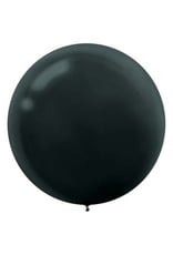 24" Black Balloon (With Helium)