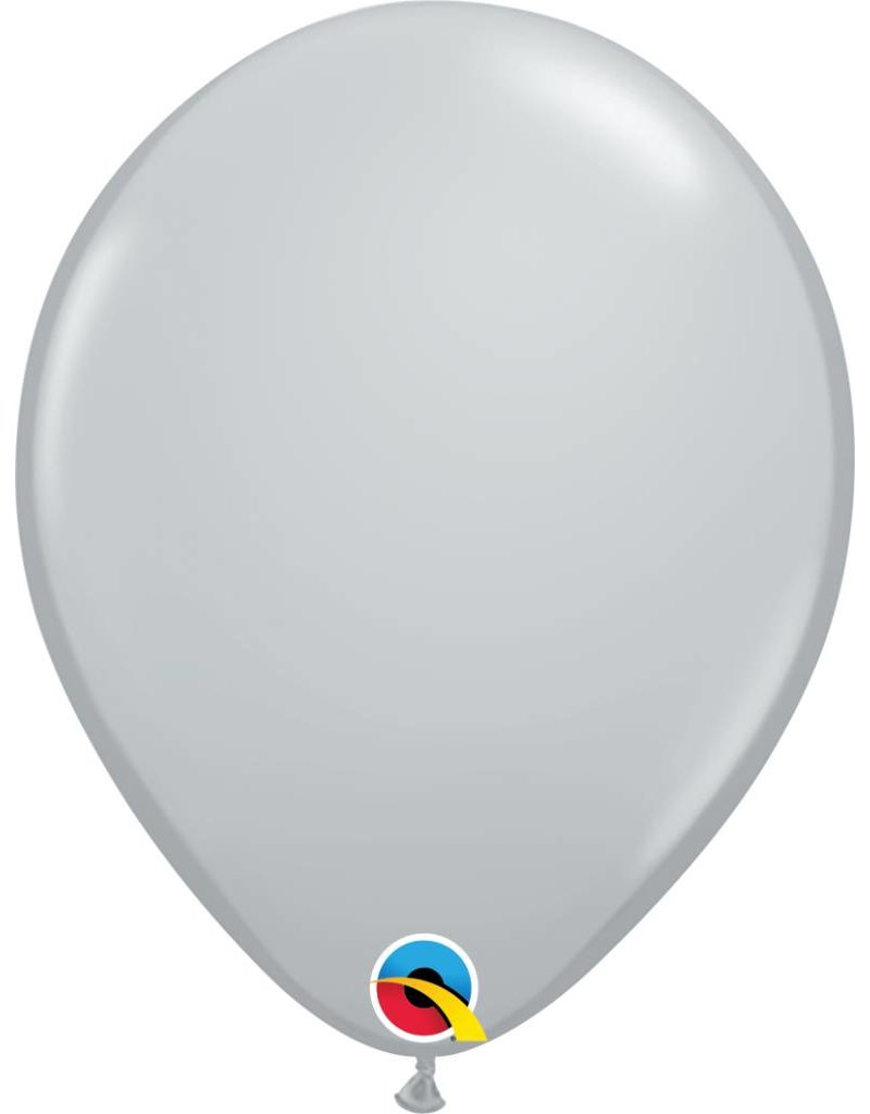 11" Gray Latex Balloon (Without Helium)