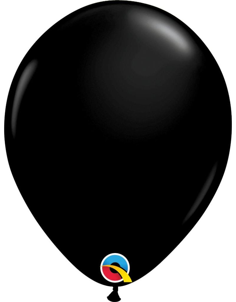 11" Onyx Black Latex Balloon (Without Helium)