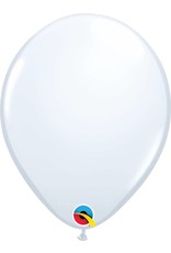 11" White Qualatex Latex Balloon (Without Helium)