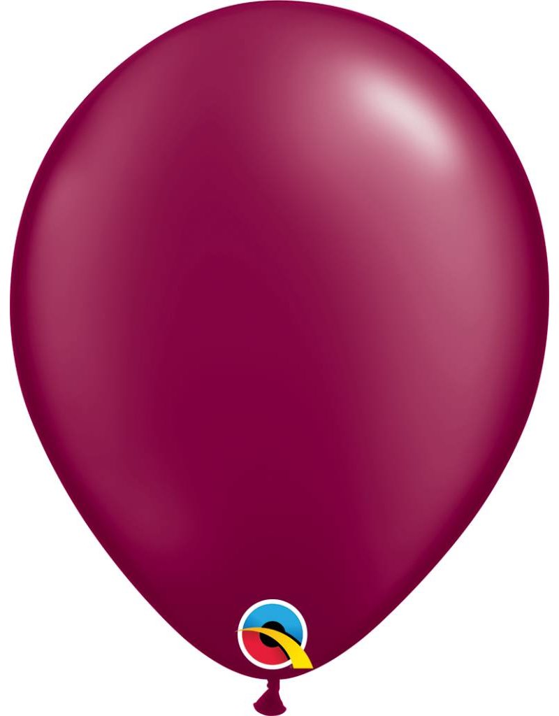 11" Pearl Burgundy Latex Balloon (Without Helium)