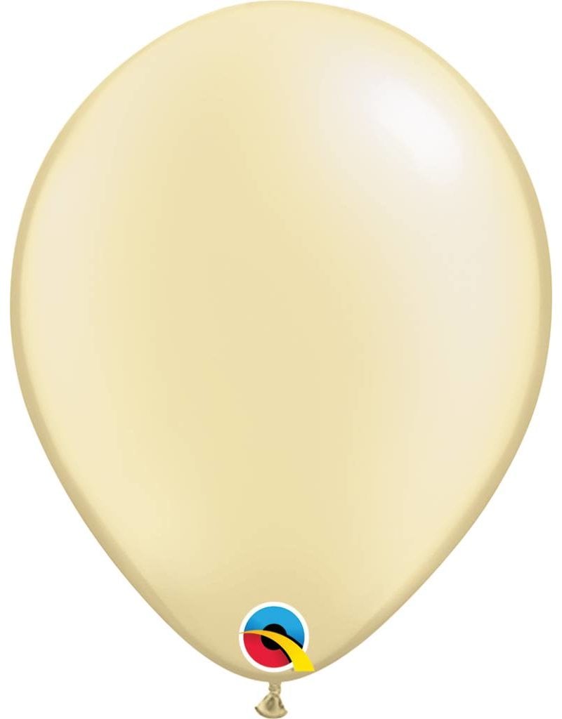 11" Pearl Ivory Latex Balloon (Without Helium)