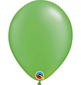 11" Pearl Lime Green Latex Balloon (Without Helium)
