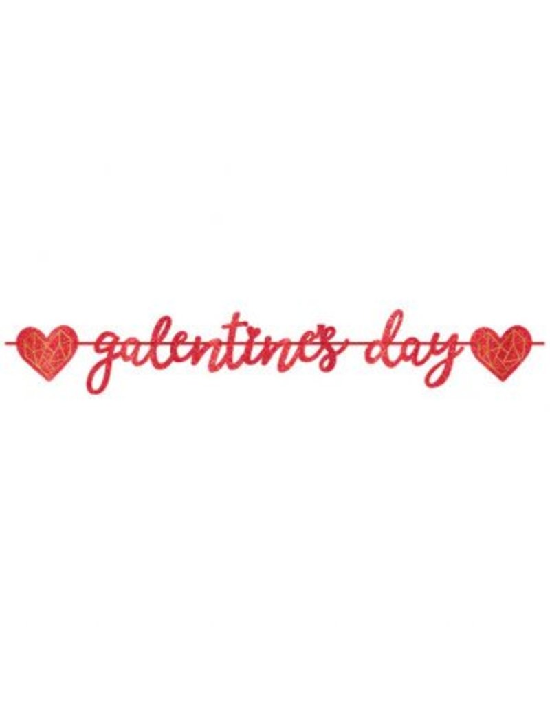 Galentine's Day Ribbon Letter Banner