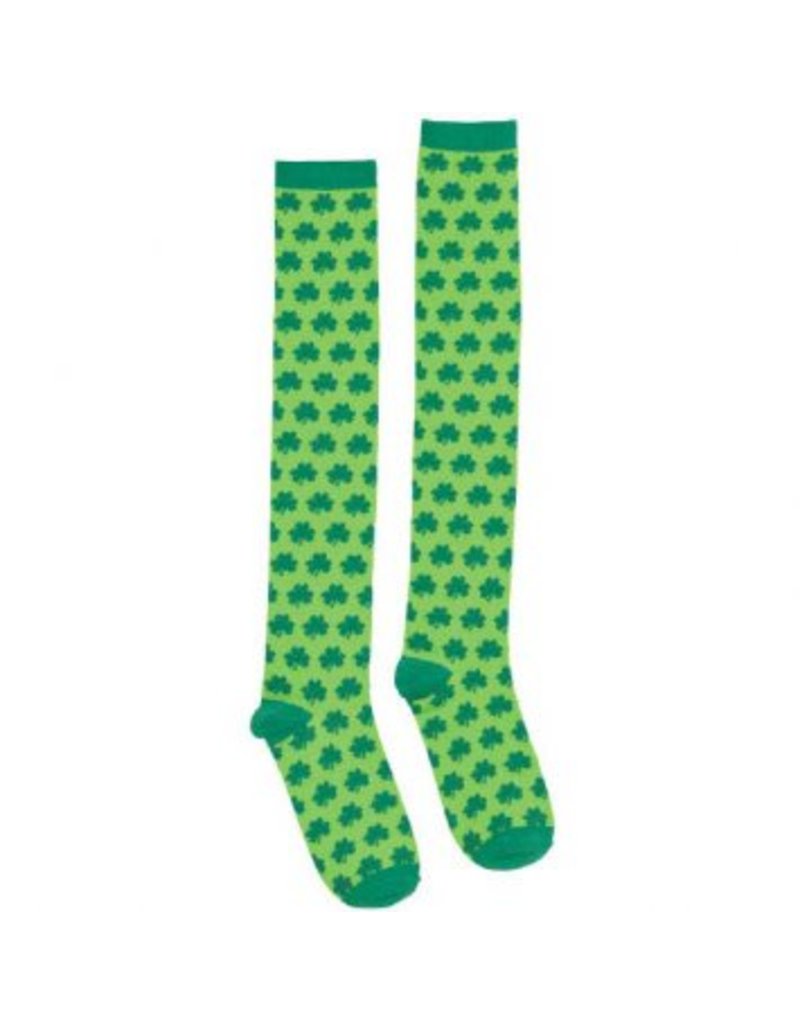 St. Patrick's Day Knee High Socks - Shamrocks