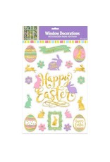 Easter Embossed Foil Window Decorations