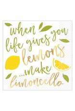 Lemons Hot-Stamped Beverage Napkins (16)