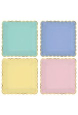 Spring Pastels Scalloped 7" Plates (8)