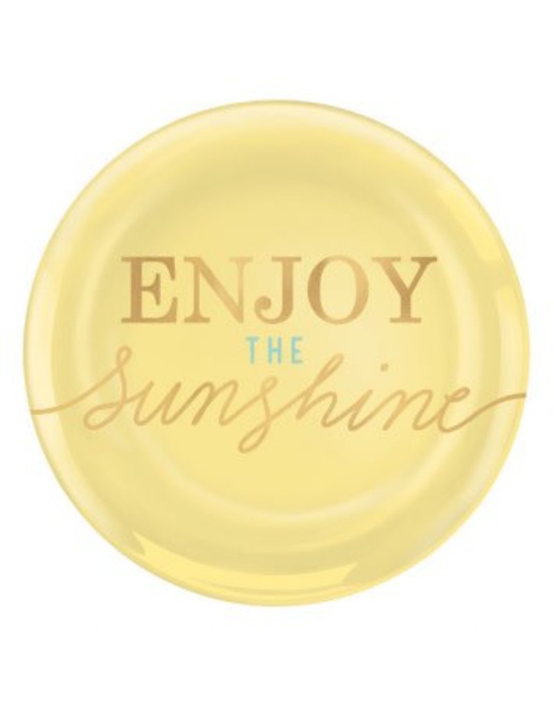 Enjoy the Sunshine 7 1/2" Coupe Plates  (4)