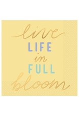 Live Life In Full Bloom Beverage Napkins (16)