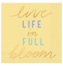Live Life In Full Bloom Beverage Napkins (16)