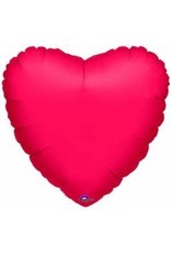 Metallic Red Heart 18" Mylar Balloon