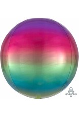 Ombre Orbz Rainbow Mylar Balloon