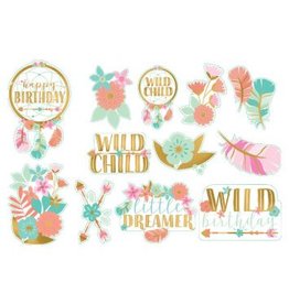 Boho Birthday Girl Value Pack Cutouts