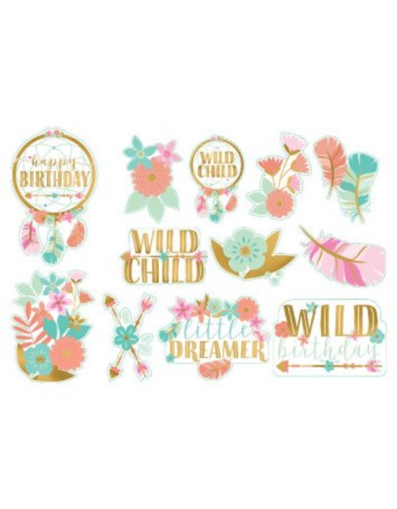 Boho Birthday Girl Value Pack Cutouts