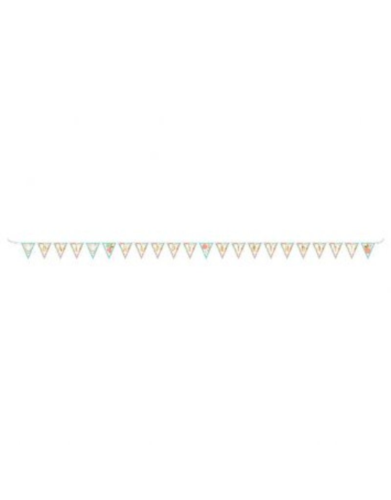 Boho Birthday Girl Pennant Banner