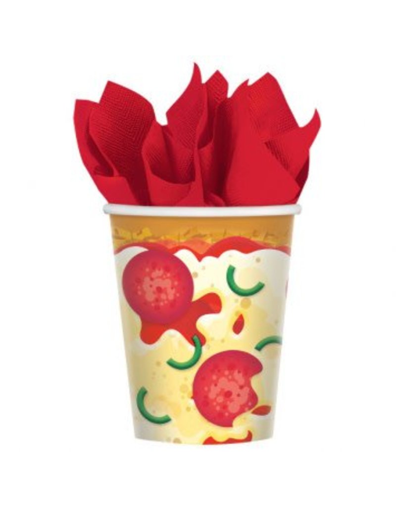 Pizza Party Cups 9 oz. (8)