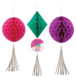 Young and Fab Honeycomb Decorations