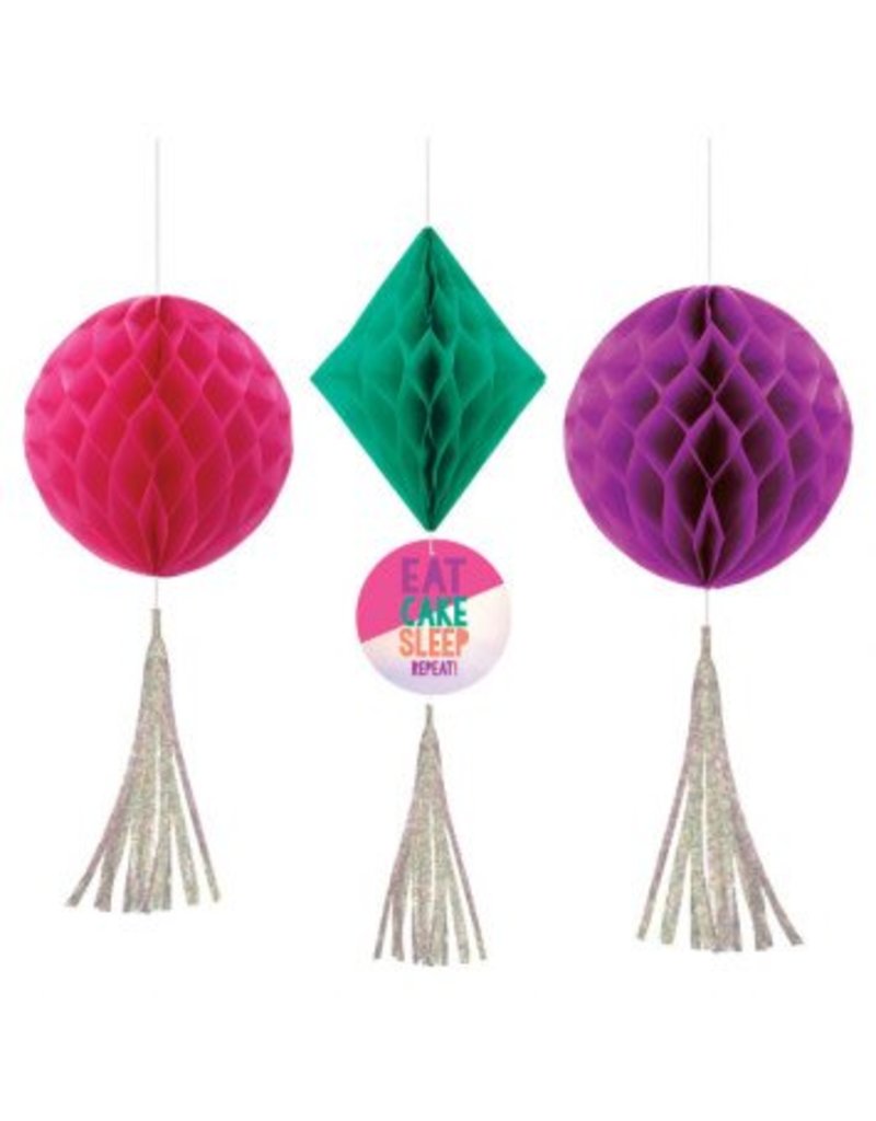Young and Fab Honeycomb Decorations