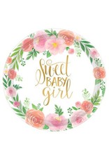 Floral Baby Round 10 1/2" Plates