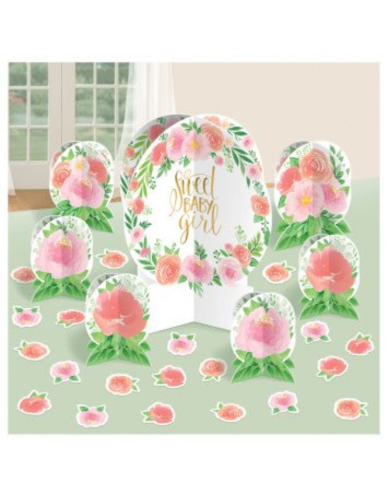 Floral Baby Table Centerpiece Decorating Kit