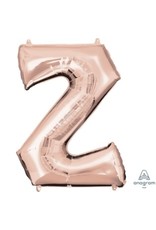 Rose Gold Letter Z Mylar 34" Balloon