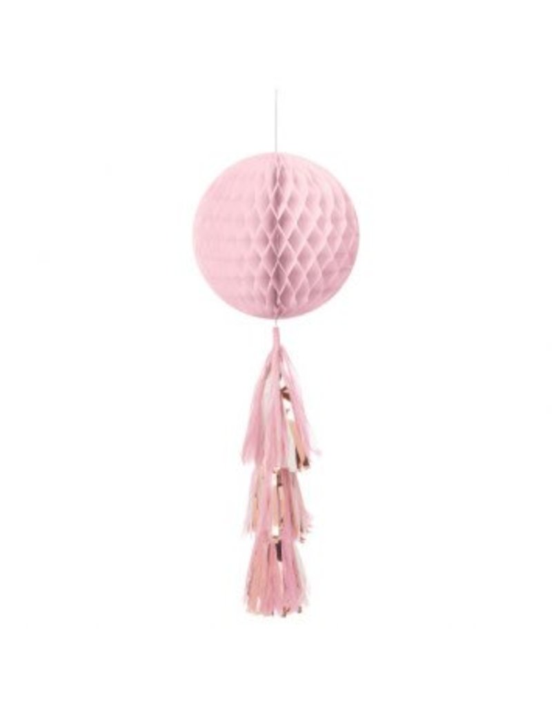 Rose Gold/Blush Honeycomb Ball w/ Tail