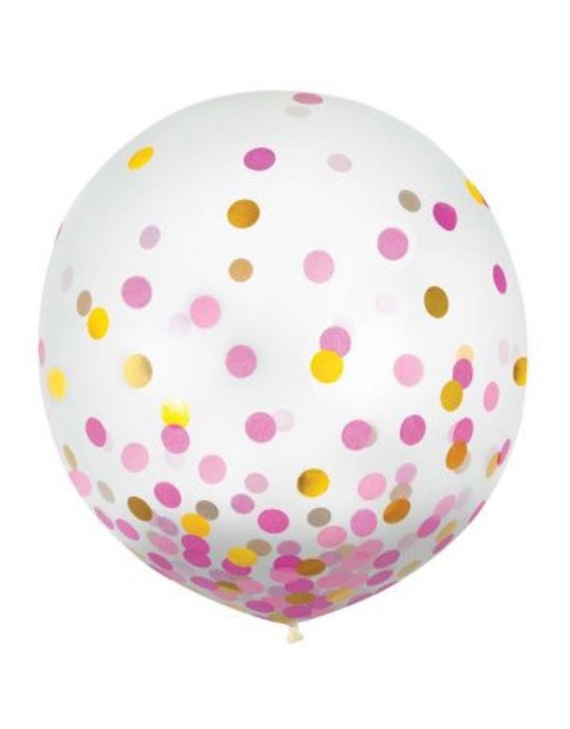 24" Confetti Filled Balloon (With Helium)