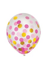 11" Confetti Filled Balloon (Not Treated) Inflated with Helium
