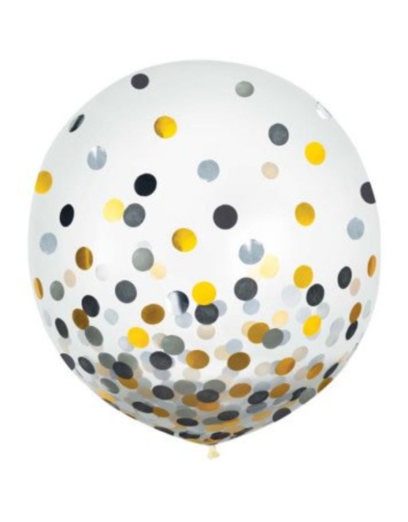 24" Confetti Filled Balloon (With Helium)