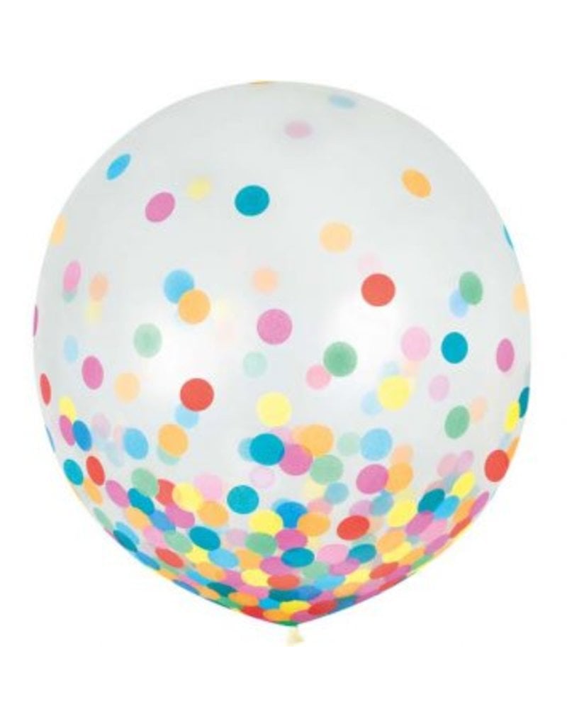 24" Confetti Filled Balloon (With Helium)