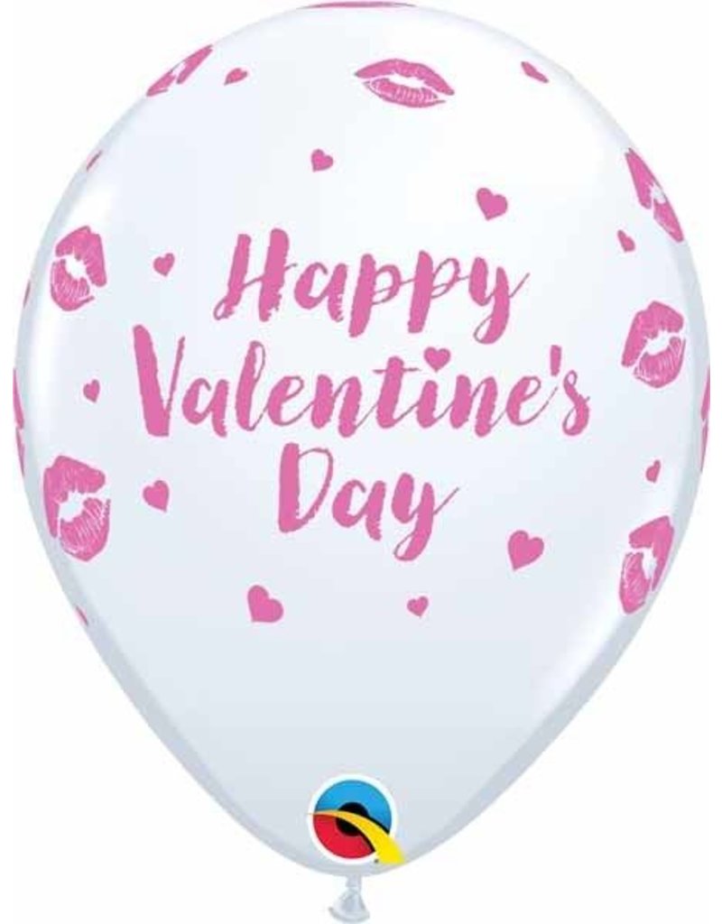 11" Valentine's Day Kissy Lips Latex Balloon (Without Helium)