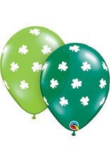 11" Big Shamrocks Latex Balloon (Without Helium)