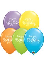 11" Simply Happy Birthday Latex Balloon (Without Helium)