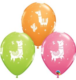 11" Llama Latex Balloon (Without Helium)