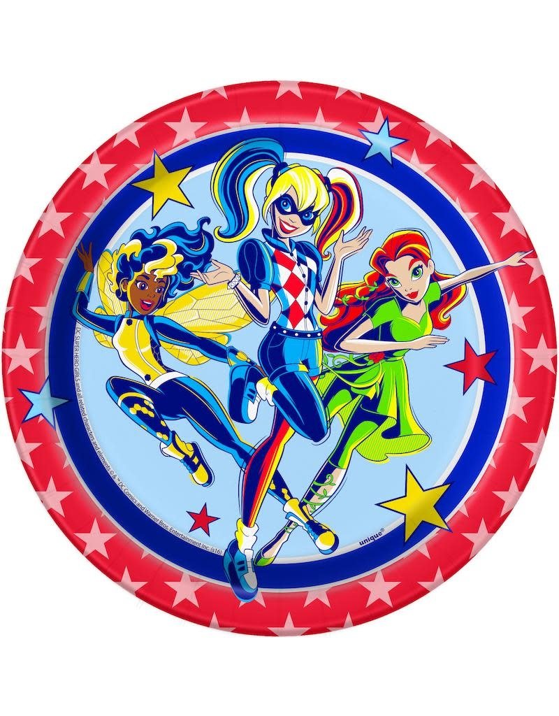 Super Hero Girl 7" Plate (8)