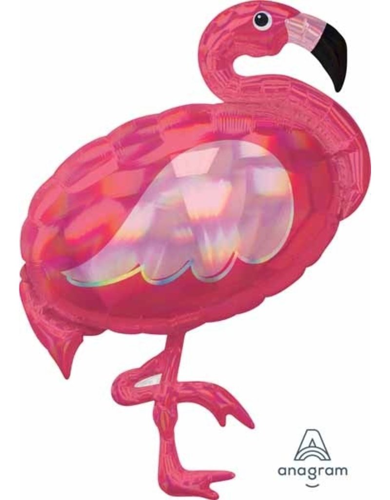 Iridescent Flamingo 33" Mylar Balloon