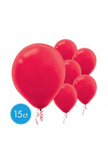 Apple Red 12" Latex Balloons (15)